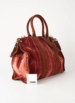 Sac multipoches forme cabas marron MILA LOUISE femme