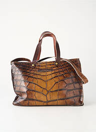 Sac doublure textile forme rectangulaire marron LOULOU DE NANTES femme