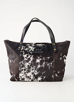 Sac doublure textile forme rectangulaire marron LOULOU DE NANTES femme
