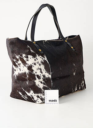 Sac doublure textile forme rectangulaire marron LOULOU DE NANTES femme