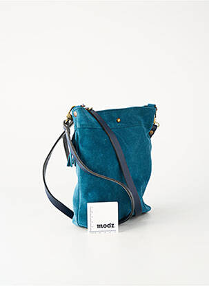 Sac doublure textile forme carré bleu LOULOU DE NANTES femme