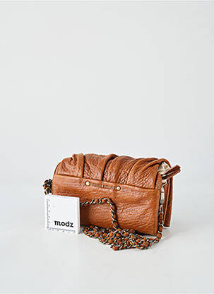 Sac doublure textile forme rectangulaire marron VIRGINIE DARLING femme