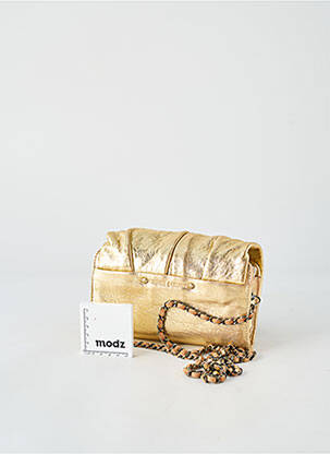 Sac multipoches forme rectangulaire or VIRGINIE DARLING femme