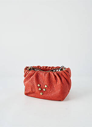 Sac bandoulière amovible forme rectangulaire marron VIRGINIE DARLING femme