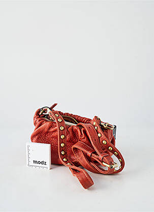 Sac bandoulière amovible forme rectangulaire marron VIRGINIE DARLING femme