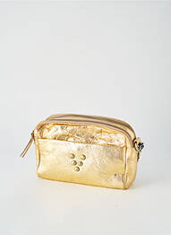 Sac cuir lisse forme rectangulaire or VIRGINIE DARLING femme