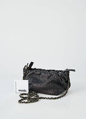 Sac fermeture zippée forme rectangulaire noir VIRGINIE DARLING femme