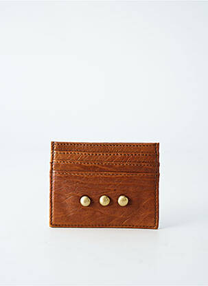Porte-carte marron VIRGINIE DARLING femme