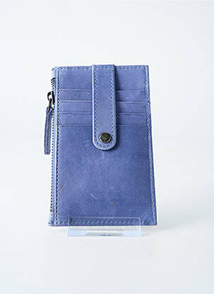 Portefeuille doublure textile bleu LEA.TONI femme