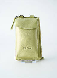 Sac fermeture zippée forme rectangulaire vert LEA.TONI femme
