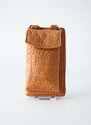 Sac doublure textile forme rectangulaire marron LEA.TONI femme