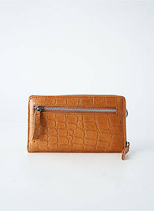 Sac doublure textile forme rectangulaire marron LEA.TONI femme