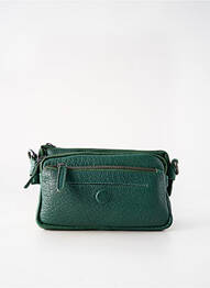 Sac fermeture zippée forme rectangulaire vert LEA.TONI femme
