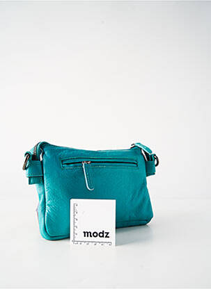 Sac multipoches forme rectangulaire bleu LEA.TONI femme