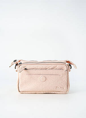 Sac multipoches forme rectangulaire rose LEA.TONI femme