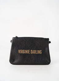 Pochette fermeture zippée noir VIRGINIE DARLING femme