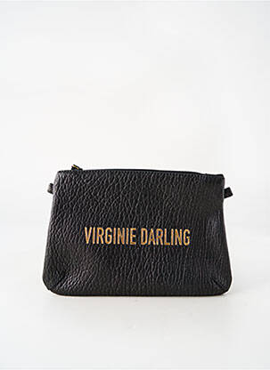Pochette fermeture zippée noir VIRGINIE DARLING femme