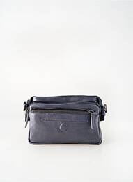 Sac fermeture zippée forme rectangulaire bleu LEA.TONI femme