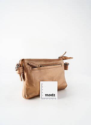 Sac multipoches forme rectangulaire marron LEA.TONI femme