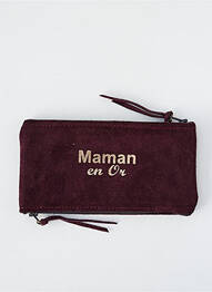 Porte-monnaie fermeture zippée violet LOULOU DE NANTES femme