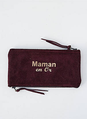 Porte-monnaie fermeture zippée violet LOULOU DE NANTES femme