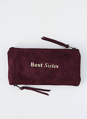 Porte-monnaie fermeture zippée violet LOULOU DE NANTES femme