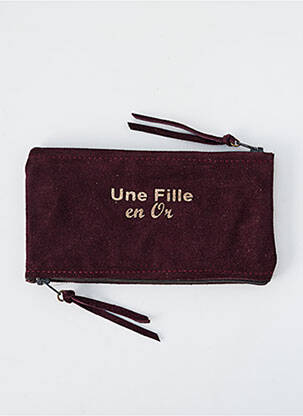 Porte-monnaie sérigraphie violet LOULOU DE NANTES femme