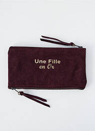 Porte-monnaie fermeture zippée violet LOULOU DE NANTES femme