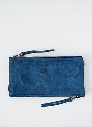 Porte-monnaie fermeture zippée bleu LOULOU DE NANTES femme