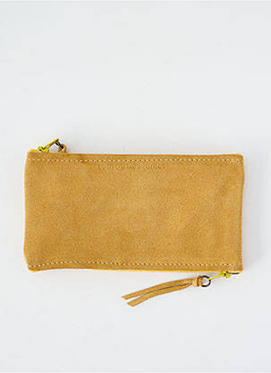 Porte-monnaie sérigraphie jaune LOULOU DE NANTES femme