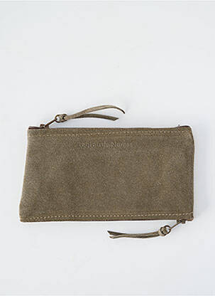 Porte-monnaie fermeture zippée vert LOULOU DE NANTES femme