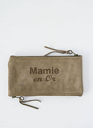 Porte-monnaie sérigraphie vert LOULOU DE NANTES femme