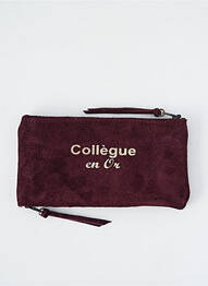 Porte-monnaie fermeture zippée violet LOULOU DE NANTES femme