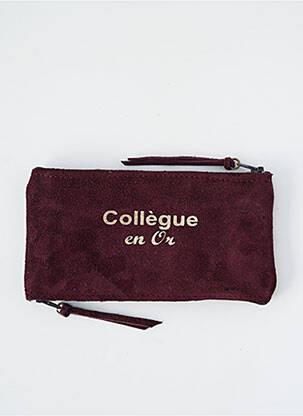 Porte-monnaie fermeture zippée violet LOULOU DE NANTES femme
