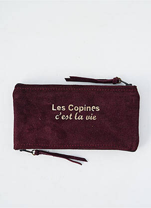 Porte-monnaie sérigraphie violet LOULOU DE NANTES femme