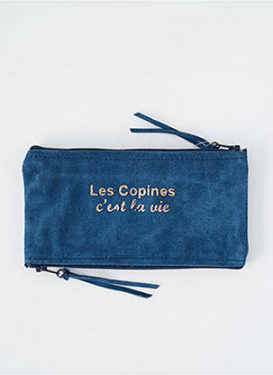 Porte-monnaie sérigraphie bleu LOULOU DE NANTES femme