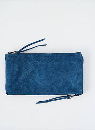 Porte-monnaie sérigraphie bleu LOULOU DE NANTES femme