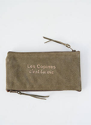 Porte-monnaie sérigraphie vert LOULOU DE NANTES femme
