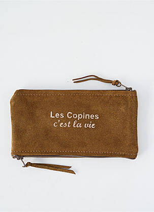 Porte-monnaie sérigraphie marron LOULOU DE NANTES femme