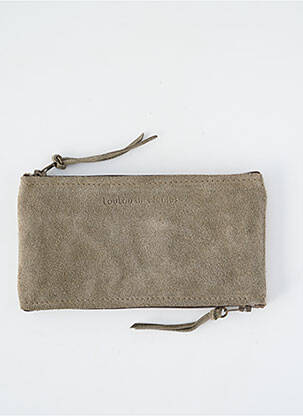 Porte-monnaie fermeture zippée vert LOULOU DE NANTES femme