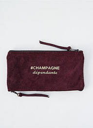 Porte-monnaie fermeture zippée violet LOULOU DE NANTES femme
