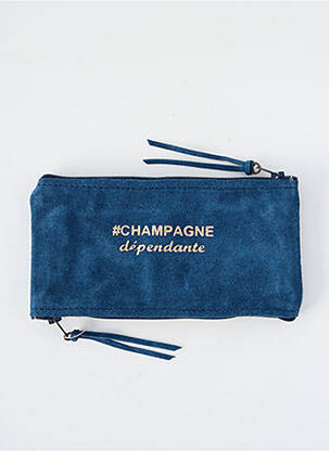 Porte-monnaie sérigraphie bleu LOULOU DE NANTES femme