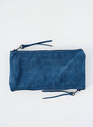 Porte-monnaie sérigraphie bleu LOULOU DE NANTES femme