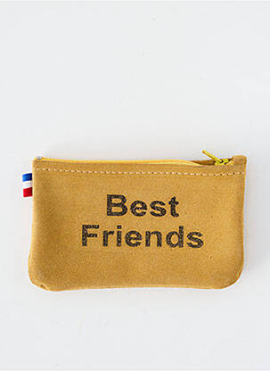Porte-monnaie fermeture zippée marron LOULOU DE NANTES femme
