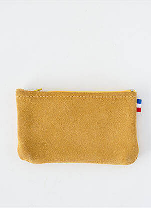 Porte-monnaie fermeture zippée marron LOULOU DE NANTES femme