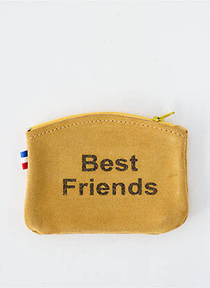 Porte-monnaie fermeture zippée marron LOULOU DE NANTES femme