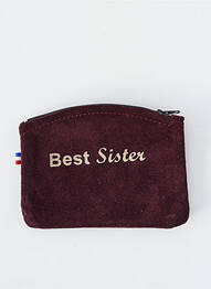 Porte-monnaie fermeture zippée violet LOULOU DE NANTES femme