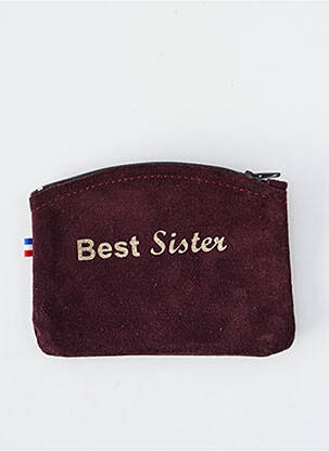 Porte-monnaie fermeture zippée violet LOULOU DE NANTES femme