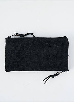 Porte-monnaie fermeture zippée noir LOULOU DE NANTES femme
