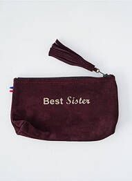 Porte-monnaie fermeture zippée violet LOULOU DE NANTES femme